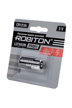 Батарейка (элемент питания) Robiton Profi R-CR123A-BL1 CR123A BL1, 1 штука
