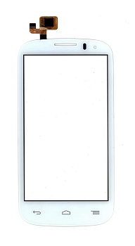 Сенсорное стекло (тачскрин) для Alcatel One Touch Pop C5 5036D, белый